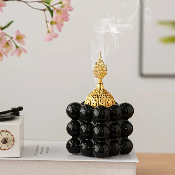 Golden Aroma Incense Cube aromatherapy and meditation accessory
