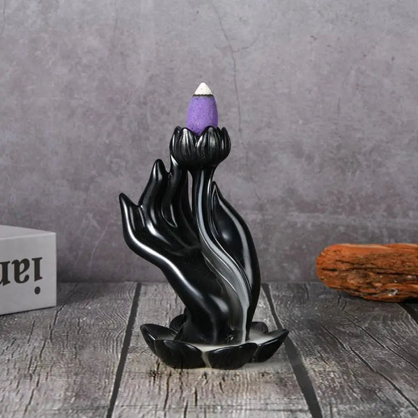 Tranquil Lotus Incense Waterfall